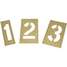 Stencil Kit Numbers, 8",Brass