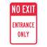 Exit Sign,18"H,12"W,Aluminum