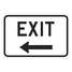 Exit Sign,12"H,18"W,Aluminum