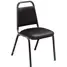 Stacking Chair,Steel,Black/