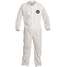 Collared Disp. Coverall,White,