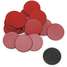 Magnets,3/4 In Round,Red,PK20