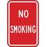 No Smoking Sign,18 x 12In,Wht/