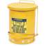 6 Gal Oily Waste Can,Yellow
