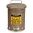 6 Gal Oily Waste Can,Silver