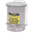 10 Gal Oily Waste Can,Silver