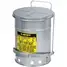 14 Gal Oily Waste Can,Silver