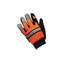 Leather Gloves,Hi Vis Orange,L,