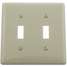 Wall Plate,Switch,2Gang,Ivory