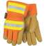 Leather Palm Gloves,Pigskin,M,