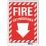 Fire Extinguisher Sign,7x5 In.