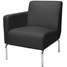 Lounge Chair,25 In. W,Black