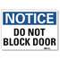 Notice Sign,10x7 In.,English