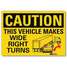 Caution Sign,10x7 In.,English