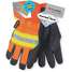 Leather Gloves,Hivis Orange,S,
