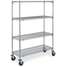 Wire Shelving,Mobile,67-7/8" H,
