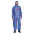 Hooded Coverall,Elastic,Navy,L,