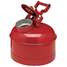 Safety Can,2.5 Gallon,Steel,Red