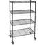 Wire Shelving,Mobile,67" H,