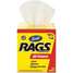 Wiping Rags, White, Pk Ct 200