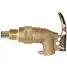 Drum Faucet,Adj,3/4 In Dia,Brass And Tfe