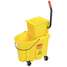 Mop Bucket And Wringer,Yellow,
