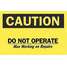 Caution Sign,7 x 10In,Bk/Yel,