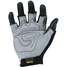 Impact Gloves,L,Gray/Black/