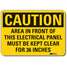 Caution Sign,7 In. H,Aluminum