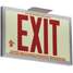 Luminous Exit Sign,Red,