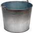 Galv Steel Bucket,Cap 5 Gal,