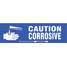 Label,Caution Corrosive,3 1/2