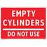Gas Cylinder Sign Label,10 In.