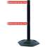 Barrier Post With Belt,38 In.