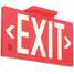 Exit Sign,8-5/8 x 15-7/8In,Wht/