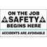 Safety Record Signs,28In x 4ft.