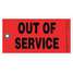 Out Of Service Tag,Rectangle,6-