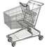 Wire Shopping Cart,32-3/4 In. L