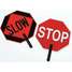 18" Stop/Slow Pdl Sign Non-Ref