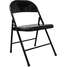 Folding Chair,Steel,Black,300