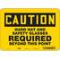 Safety Sign,10" Wx7" H,0.032"