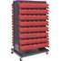 Pick Rack,Dbl Sided,Mobile,Red