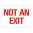Exit Sign,10" W,7" H,0.004"
