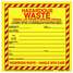 Hazardous Waste Label 6"X6"Yel