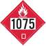 Flammable Gas Placard,Un 1075,