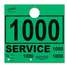 Srvc Hang Tags-Green 1000-1999