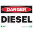 Sign-Danger Diesel, 7"x10"