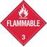 Flammable Liquid Placard,Vinyl