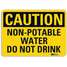 Safety Sign,Non-Potable Water,