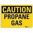 Safety Sign,Propane Gas,7 In H